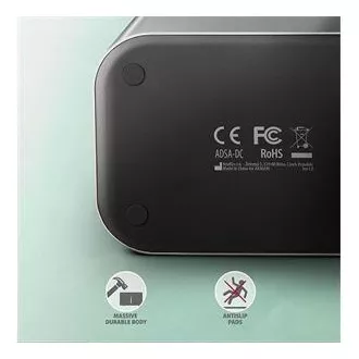 AXAGON ADSA-DC, USB-C 5Gbps - 2x SATA 6G 2,5"/3,5" SSD/HDD CLONE DUAL dokkolóállomás AXAGON ADSA-DC, USB-C 5Gbps - 2x SATA 6G 2,5"/3,5" SSD/HDD CLONE DUAL dokkolóállomás