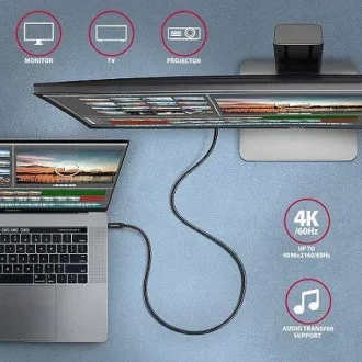 AXAGON BUCM32-CM05AB, SPEED kábel USB-C <-> USB-C, 0.5m, USB 20Gbps, PD 100W 5A, 4K HD, ALU, fonott, fekete AXAGON BUCM32-CM05AB, SPEED kábel USB-C <-> USB-C, 0.5m, USB 20Gbps, PD 100W 5A, 4K HD, ALU, fonott, fekete