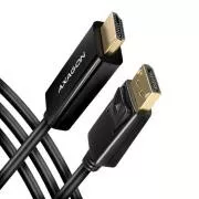 AXAGON RVD-HI20C2, DisplayPort -> HDMI 2.0b reduktor / kábel 1,8m, 4K/60Hz