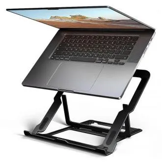 AXAGON STND-LAB alumínium laptopállvány 10–17,3 hüvelykes készülékekhez, állítható magasságú, fekete AXAGON STND-LAB alumínium laptopállvány 10–17,3 hüvelykes készülékekhez, állítható magasságú, fekete