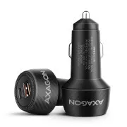 AXAGON PWC-PQ48 48 W-os autós töltő, USB-A   USB-C, PD3.0/PPS/QC4 /SFC/Apple