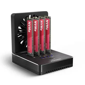 AXAGON ADSA-M2C44, USB4 dokkolóállomás 4× M.2 NVMe SSD-hez, klónozási funkcióval AXAGON ADSA-M2C44, USB4 dokkolóállomás 4× M.2 NVMe SSD-hez, klónozási funkcióval