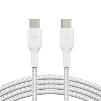 Belkin BOOST CHARGE™ USB-C/USB-C kábel, 2m, fehér - tartós
