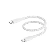 Belkin BOOST CHARGE™ USB-C/USB-C kábel, 15cm, fehér - tartós