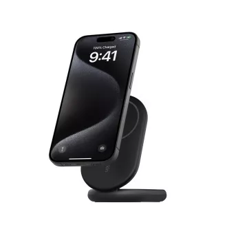 Belkin BOOST CHARGE™ Qi2 15W mágneses töltőállvány, összecsukható, fekete Belkin BOOST CHARGE™ Qi2 15W mágneses töltőállvány, összecsukható, fekete