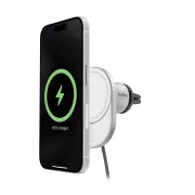 Belkin BOOST CHARGE™ Qi2 mágneses autós töltőtartó, 15W, adapter nélkül, szürke