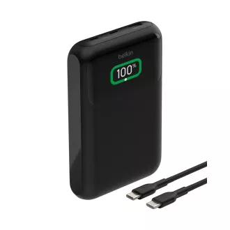 Belkin BOOST CHARGE™ USB-C Power Delivery PowerBank, 20000mAh, 65W, kijelzővel, fekete színben