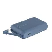 Belkin BOOST CHARGE™ USB-C Power Delivery PowerBank integrált USB-C kábellel, 10000mAh, 20W, kék színben