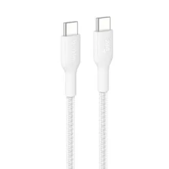 Belkin BOOST CHARGE PRO USB-C/USB-C kábel, 240 W, 2 m, fehér – strapabíró