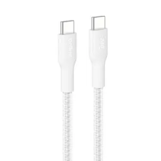 Belkin BOOST CHARGE PRO USB-C/USB-C kábel, 240 W, 3 m, fehér – strapabíró