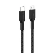 Belkin BOOST CHARGE PRO USB-C/microUSB, 1 m, fekete – strapabíró