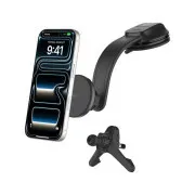 Belkin BOOST CHARGE Qi2 15 W-os mágneses tartó autós töltéssel, szellőzőnyílásra és műszerfalra szerelhető   30 W-os autós adapter, fekete