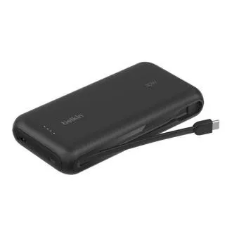 Belkin BOOST CHARGE USB-C Power Delivery hordozható akkumulátor beépített USB-C kábellel, 20 000 mAh, 30 W, fekete Belkin BOOST CHARGE USB-C Power Delivery hordozható akkumulátor beépített USB-C kábellel, 20 000 mAh, 30 W, fekete