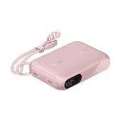 Belkin BOOST CHARGE USB-C Power Delivery kijelzős powerbank, 10 000 mAh, 20 W, rózsaszín