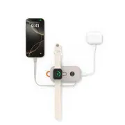 Belkin BOOST CHARGE PRO Vezeték nélküli töltés az Apple Watch-hoz   USB-C-s powerbank, 10 000 mAh, homokszínű