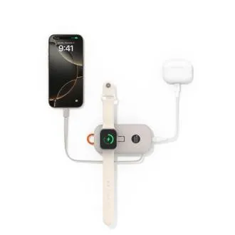 Belkin BOOST CHARGE PRO Vezeték nélküli töltés az Apple Watch-hoz USB-C-s powerbank, 10 000 mAh, homokszínű Belkin BOOST CHARGE PRO Vezeték nélküli töltés az Apple Watch-hoz USB-C-s powerbank, 10 000 mAh, homokszínű