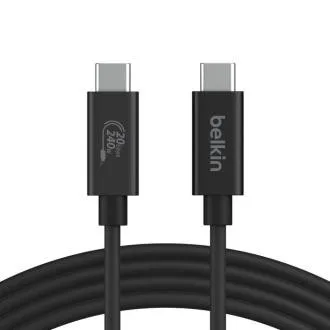 Belkin CONNECT USB4 kábel, 240 W, 20 Gb/s, 2 m