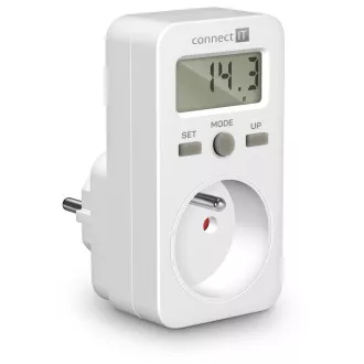 CONNECT IT PowerMeter energiafogyasztás mérő, kijelző, gyermekbiztosíték