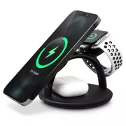CONNECT IT MultiCharge 3 az 1-ben MagSafe vezeték nélküli gyors töltés vezeték nélküli töltő, FEKETE
