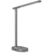CONNECT IT SHINE LED asztali lámpa, USB kimenettel, SZÜRKE