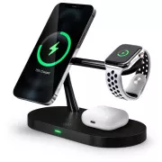 CONNECT IT MultiCharge 5 az 1-ben MagSafe vezeték nélküli gyors töltés vezeték nélküli töltő, FEKETE