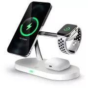 CONNECT IT MultiCharge 5 az 1-ben MagSafe vezeték nélküli gyors töltés vezeték nélküli töltő, FEHÉR