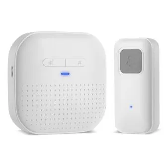 CONNECT IT DOORBELL 2 vezeték nélküli, elemes ajtócsengő, FEHÉR