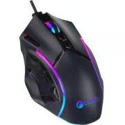 C-TECH Akali gaming egér (GM-15), alkalmi játék, 12800 DPI, RGB háttérvilágítás, USB, fekete színű