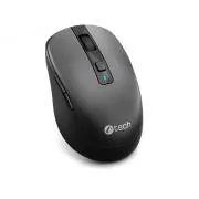 C-TECH WLM-19 Dual mode egér, vezeték nélküli, BT 5.0   2,4 GHz, 1600 DPI, 6 gomb, USB nano vevő, fekete