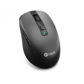 C-TECH WLM-19 Dual mode egér, vezeték nélküli, BT 5.0 2,4 GHz, 1600 DPI, 6 gomb, USB nano vevő, fekete C-TECH WLM-19 Dual mode egér, vezeték nélküli, BT 5.0 2,4 GHz, 1600 DPI, 6 gomb, USB nano vevő, fekete