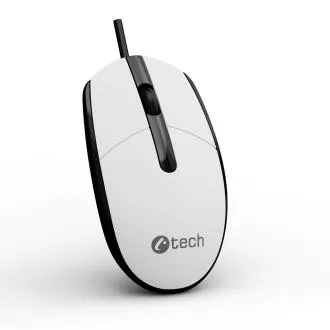 C-TECH WM-10 egér, USB, 1200 DPI, fehér-fekete C-TECH WM-10 egér, USB, 1200 DPI, fehér-fekete
