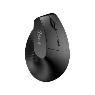 C-TECH VEM-15 egér, függőleges, kettős üzemmód, vezeték nélküli, BT 5.0 2,4 GHz, 1600 DPI, 400 mAh-s akkumulátor, fekete C-TECH VEM-15 egér, függőleges, kettős üzemmód, vezeték nélküli, BT 5.0 2,4 GHz, 1600 DPI, 400 mAh-s akkumulátor, fekete