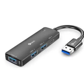 C-TECH USB-hub, UHB-U3-AC, 1x USB-A 3.0, 2x USB-A 2.0, 1x USB-C, fekete C-TECH USB-hub, UHB-U3-AC, 1x USB-A 3.0, 2x USB-A 2.0, 1x USB-C, fekete