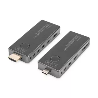 DIGITUS DS-55324 4K vezeték nélküli videó hosszabbító készlet, 30 m (USB-C - HDMI) DIGITUS DS-55324 4K vezeték nélküli videó hosszabbító készlet, 30 m (USB-C - HDMI)