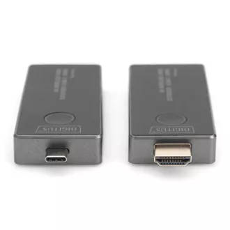DIGITUS DS-55324 4K vezeték nélküli videó hosszabbító készlet, 30 m (USB-C - HDMI) DIGITUS DS-55324 4K vezeték nélküli videó hosszabbító készlet, 30 m (USB-C - HDMI)