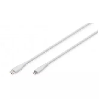 Digitus USB-C szilikon töltőkábel, USB-A - USB-C 2m, USB 2.0, 60W, fekete
