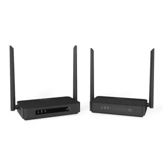 DIGITUS 4K/60 Hz vezeték nélküli HDMI KVM-hosszabbító készlet, 100 m, fekete DIGITUS 4K/60 Hz vezeték nélküli HDMI KVM-hosszabbító készlet, 100 m, fekete