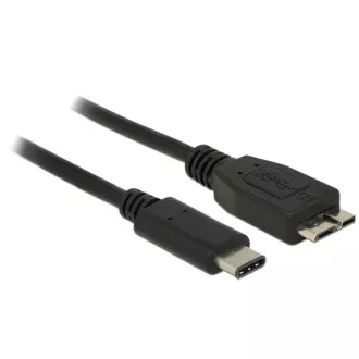 Delock SuperSpeed USB 10 Gbps (USB 3.1, Gen 2) USB Type-C™ hím > USB Type Micro-B hím 0,5 m fekete Delock SuperSpeed USB 10 Gbps (USB 3.1, Gen 2) USB Type-C™ hím > USB Type Micro-B hím 0,5 m fekete