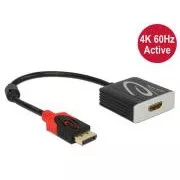 Delock adapter Displayport 1.2 hím > HDMI női 4K 60 Hz aktív