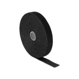 Delock Hook-and-loop kötőelemek L 10 m x W 20 mm tekercs fekete Delock Hook-and-loop kötőelemek L 10 m x W 20 mm tekercs fekete