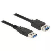 Delock hosszabbító kábel USB 3.0 Type-A férfi és USB 3.0 Type-A női 0,5 m fekete