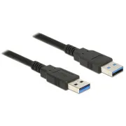 Delock kábel USB 3.0 Type-A hím > USB 3.0 Type-A hím 5,0 m fekete