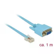 Delock adapter RS-232 DB9 csatlakozó > 1 x soros RS-232 RJ45 csatlakozó 1 m