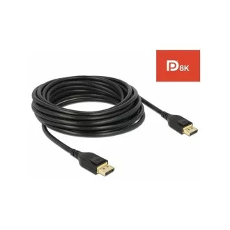 Delock DisplayPort kábel 8K 60 Hz 5 m DP 8K tanúsítvánnyal