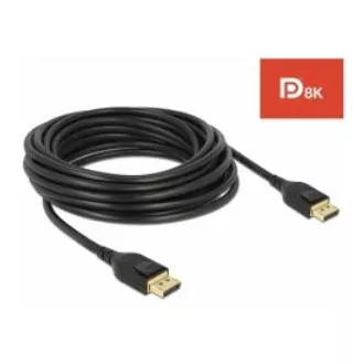 Delock DisplayPort kábel 8K 60 Hz 5 m DP 8K tanúsítvánnyal