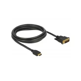 Delock HDMI-DVI 24 1 kétirányú kábel 2 m