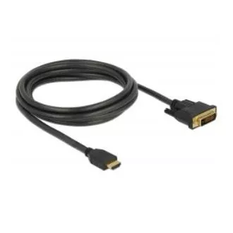 Delock HDMI-DVI 24 1 kétirányú kábel 2 m