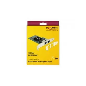 Delock PCI Express kártya > 2 x Gigabit LAN