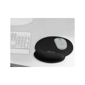Delock ergonomikus egérpad gél csuklótámasszal