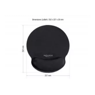 Delock ergonomikus egérpad gél csuklótámasszal